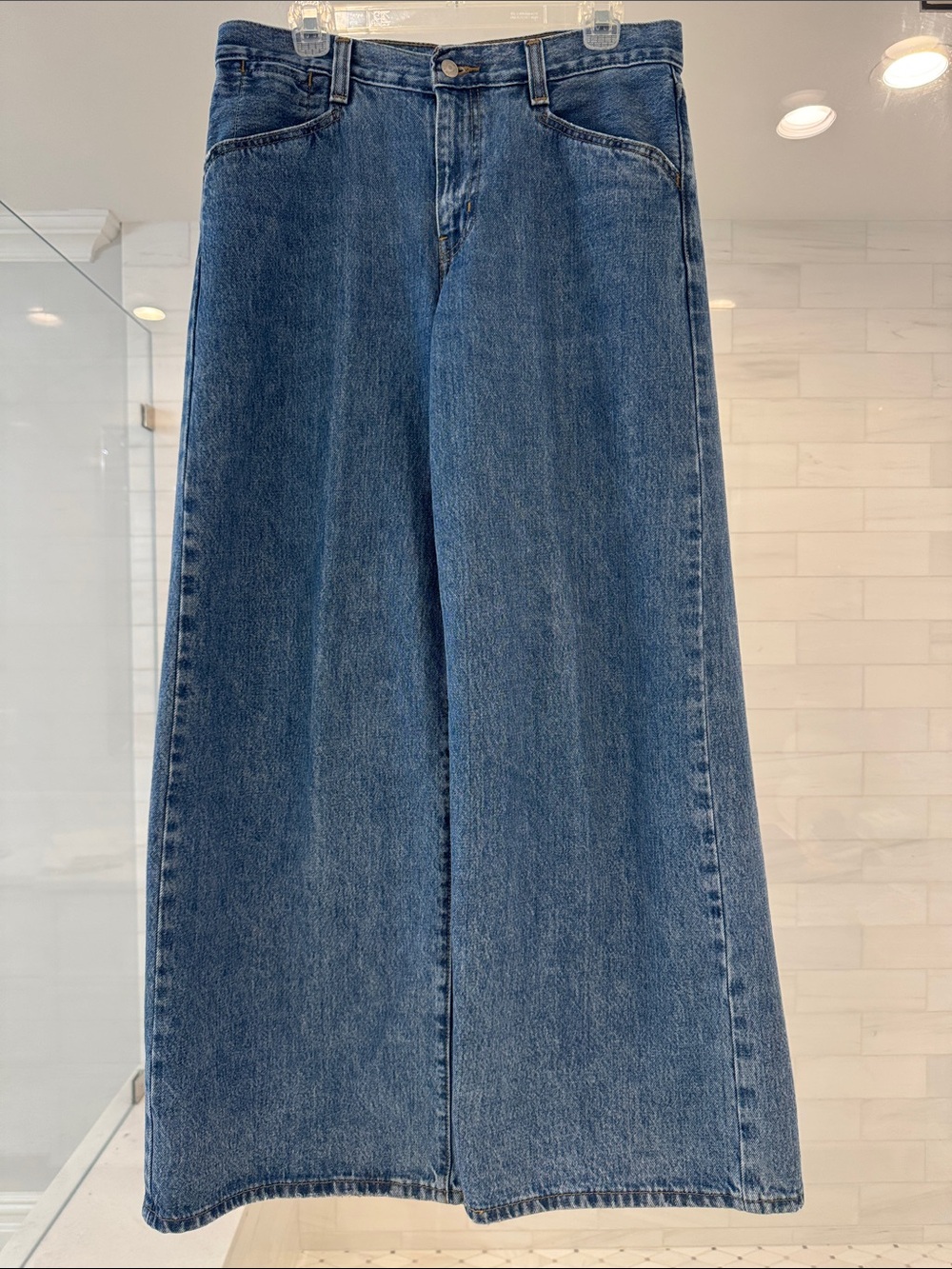 Levi's Wide-Leg Jeans in Classic Blue Denim